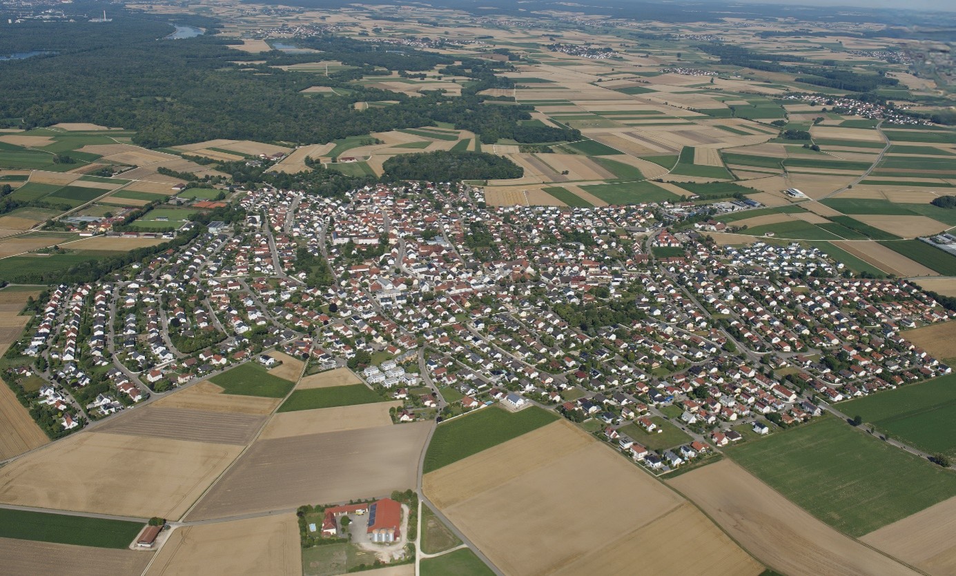 Luftbild des Stadtbezirks 06 - West der Stadt Ingolstadt // Foto: Stadt Ingolstadt/Schalles